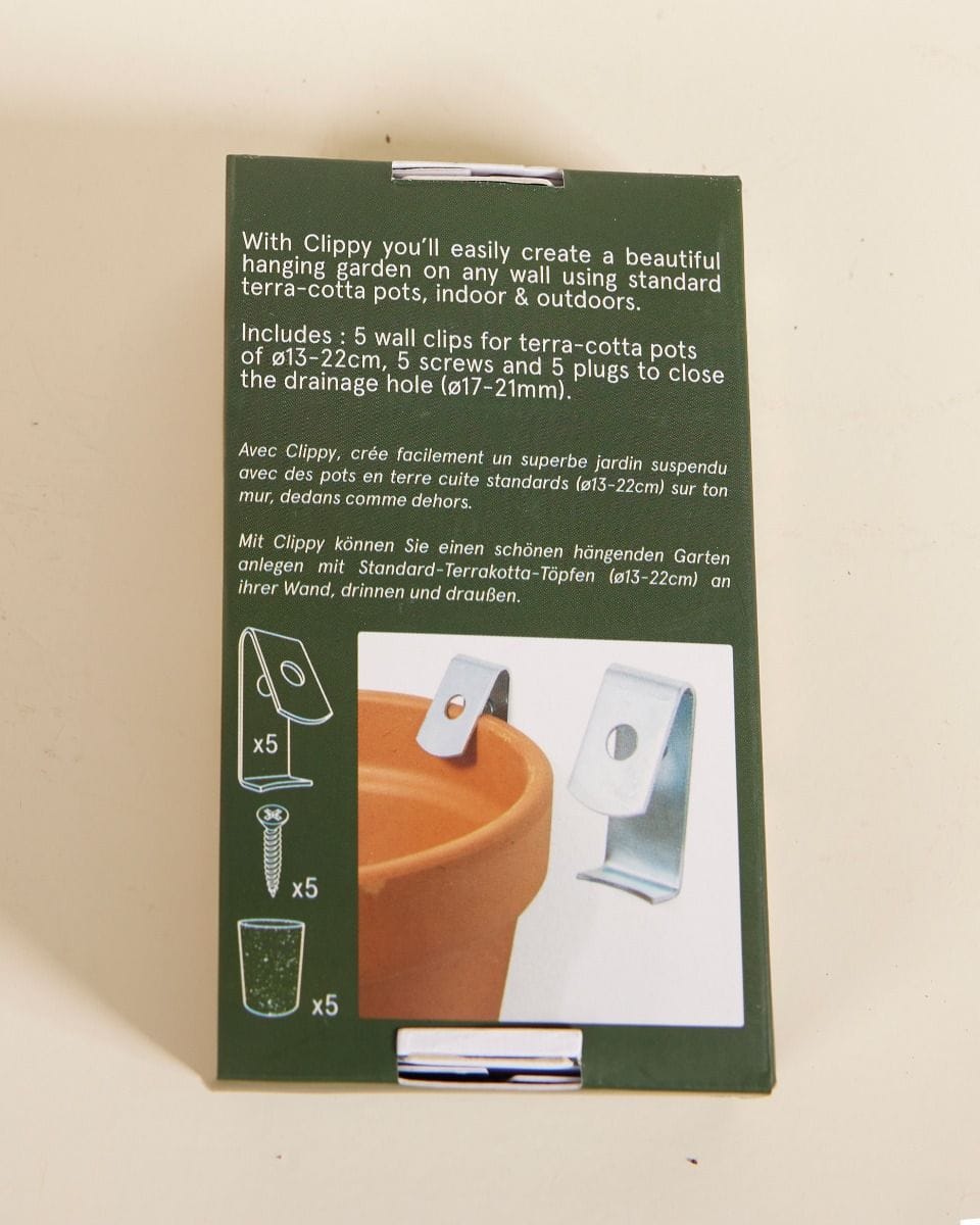 Clippy Wall Mounting Kit  For 5 Pots