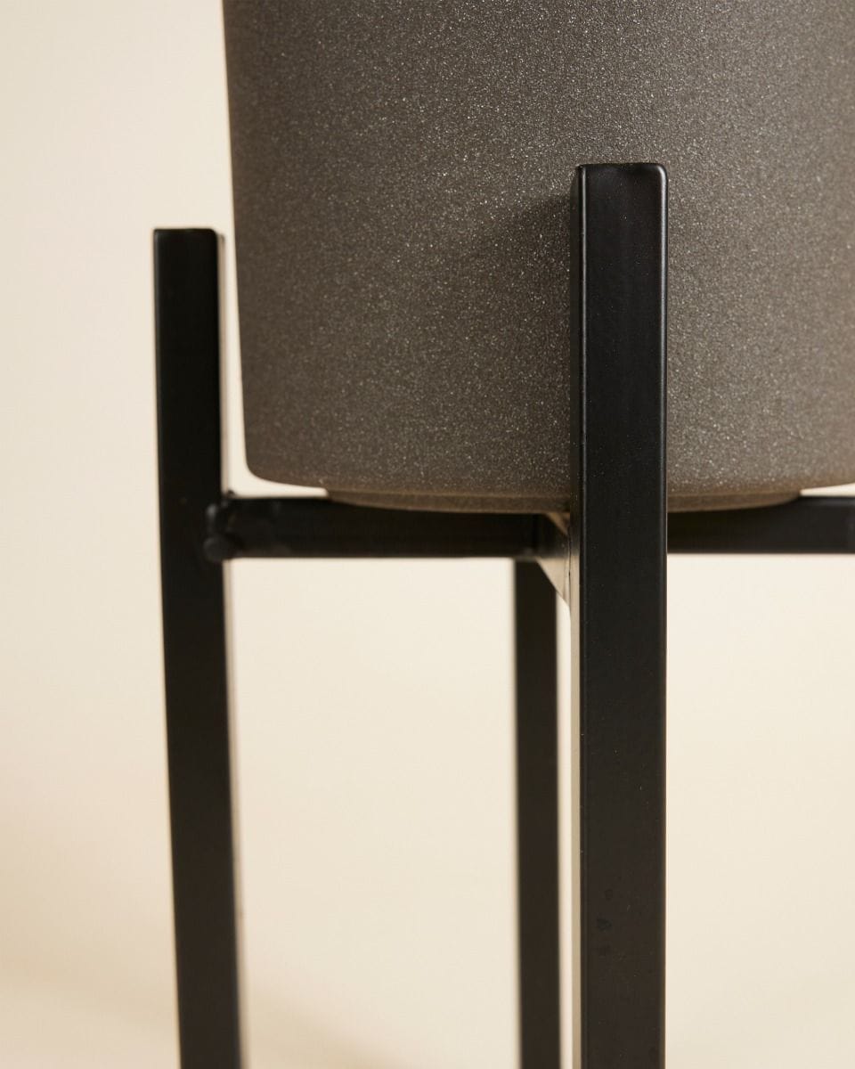 Paula Pot Stand  Black 25 cm