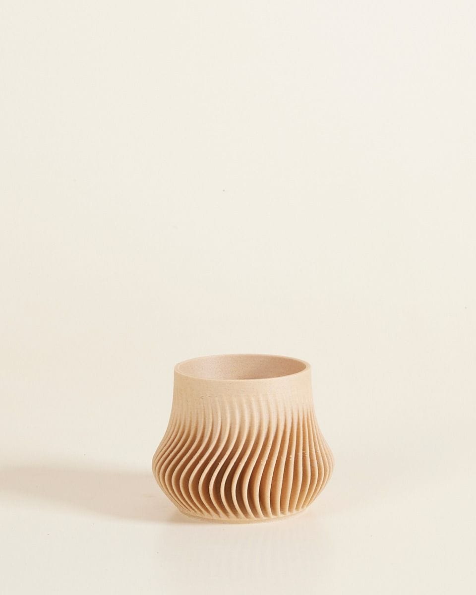 Baby Robin Wood Pot Wavy Ø 5.5 cm
