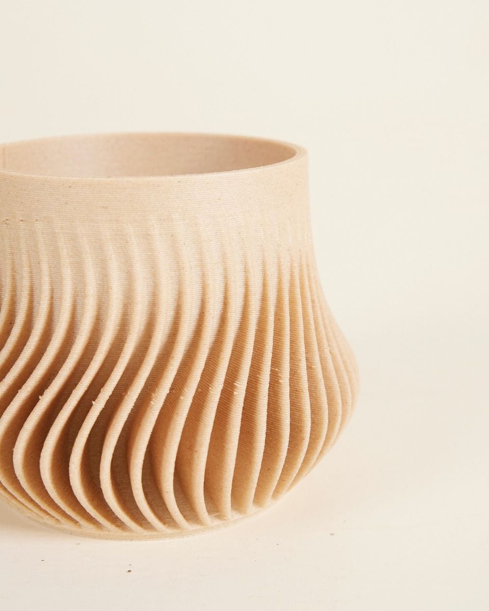 Baby Robin Wood Pot Wavy Ø 5.5 cm