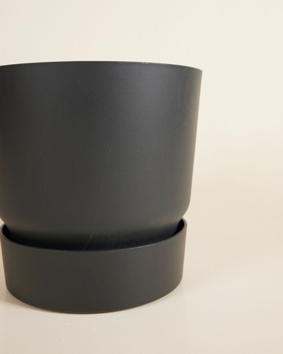 Elho Miles Round Pot Black 25 cm