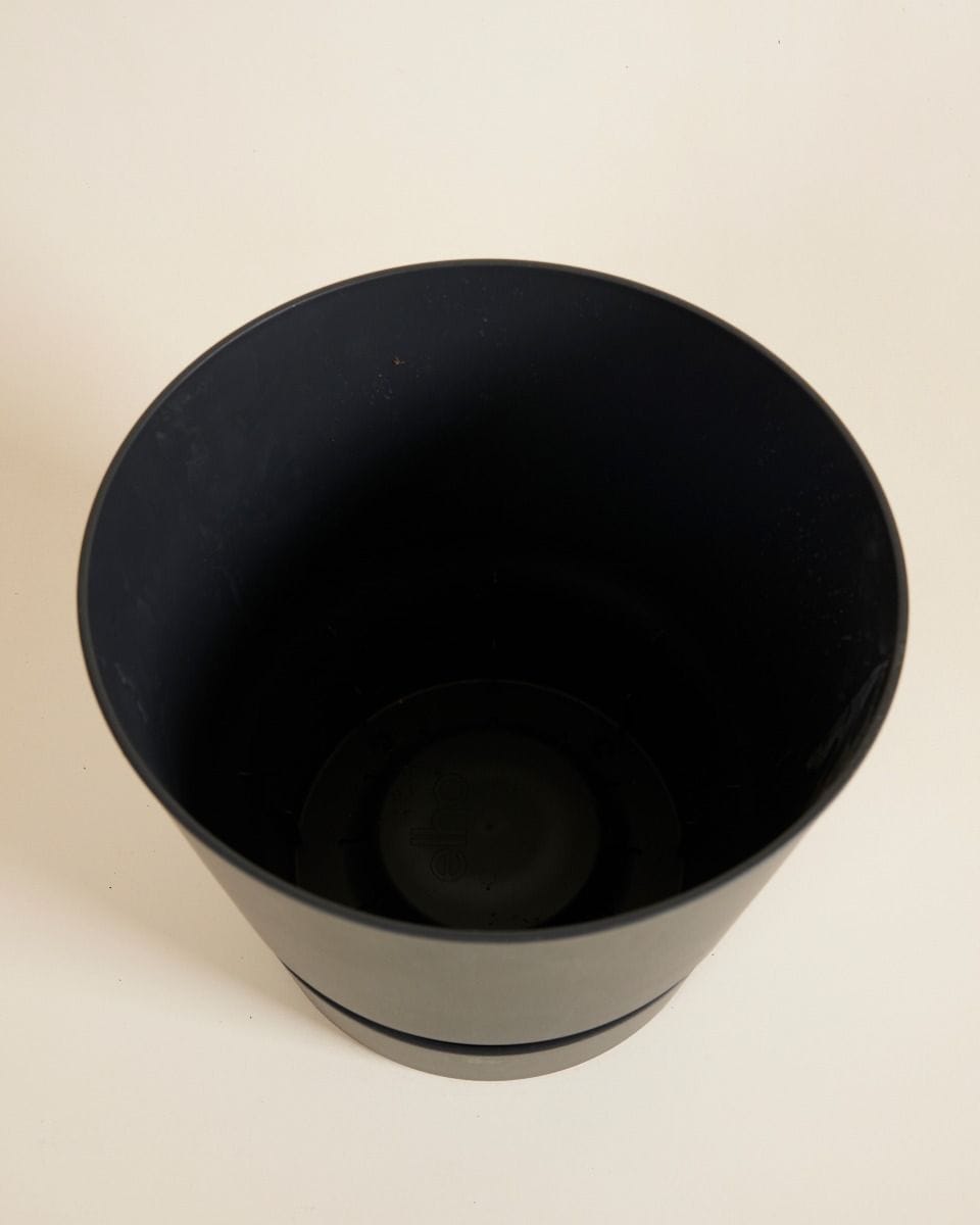 Elho Miles Round Pot Black 25 cm
